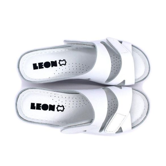 Leon Comfort női papucs - 1004 feher-bak