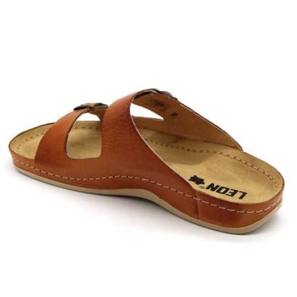 Leon Comfort férfi papucs - 703 Brown