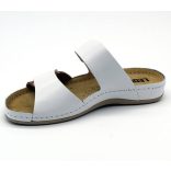 Leon Comfort női papucs - 952 White/Brown