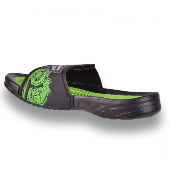 Kiárusítás gyerek papucs - Super Gear - A8786 black-green